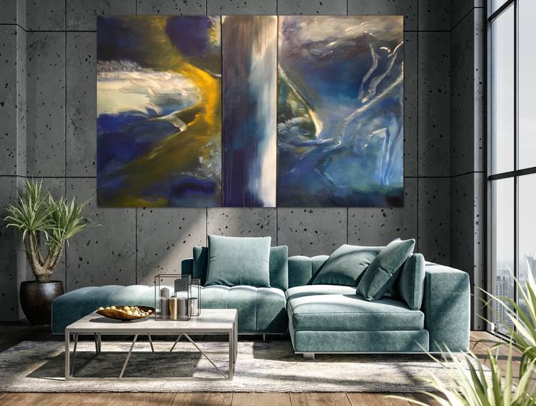 Original Expressionism Abstract Painting by Laurie Rubell