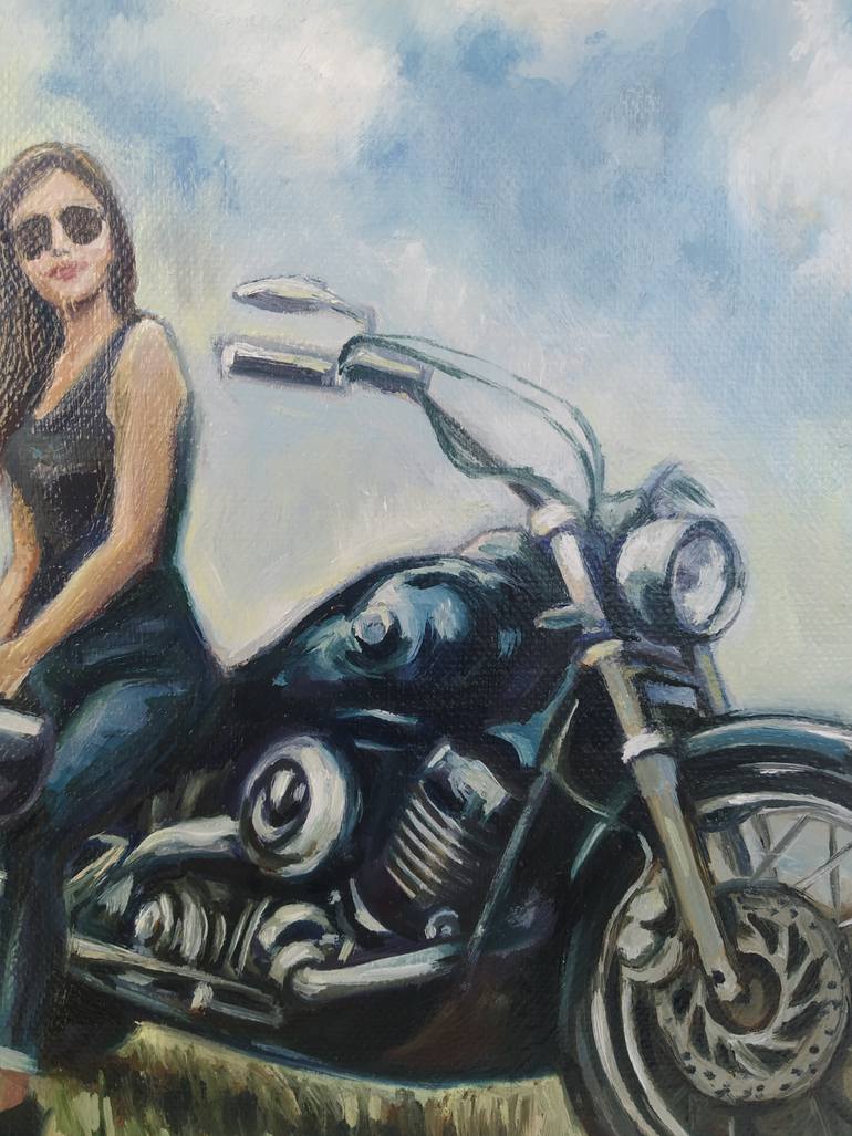 Original Figurative Transportation Painting by Tetyana Kreymer