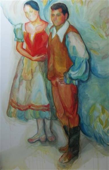 Original Figurative Love Paintings by Marijana Stavljanin