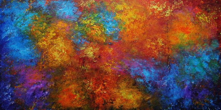 Abstract,red,yellow,blue. Painting by Artist Viorel | Saatchi Art