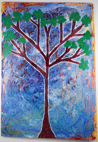 Original Figurative Tree Painting by Alex Raynor