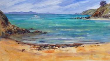 Print of Impressionism Seascape Paintings by Jan Thomson