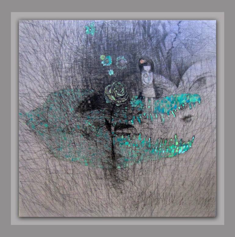 Original Abstract People Painting by Jing Zhang