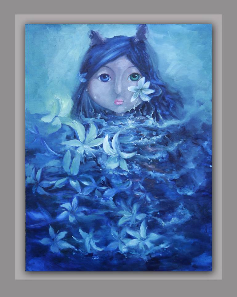 Original Abstract People Painting by Jing Zhang