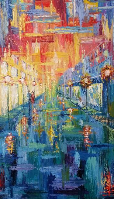 Original Figurative Cities Paintings by Galina N