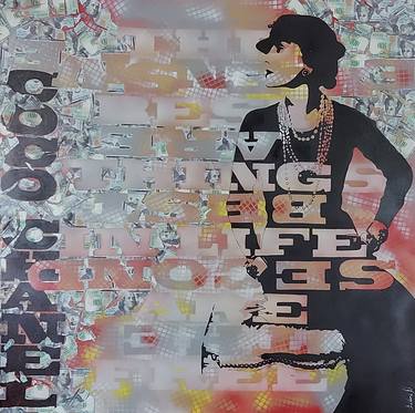 Original Street Art Pop Culture/Celebrity Collage by Galina N