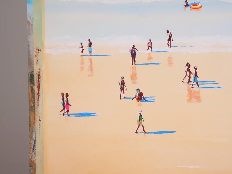 Original Modern Beach Painting by Carlos Martín