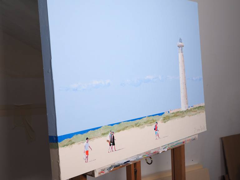 Original Beach Painting by Carlos Martín