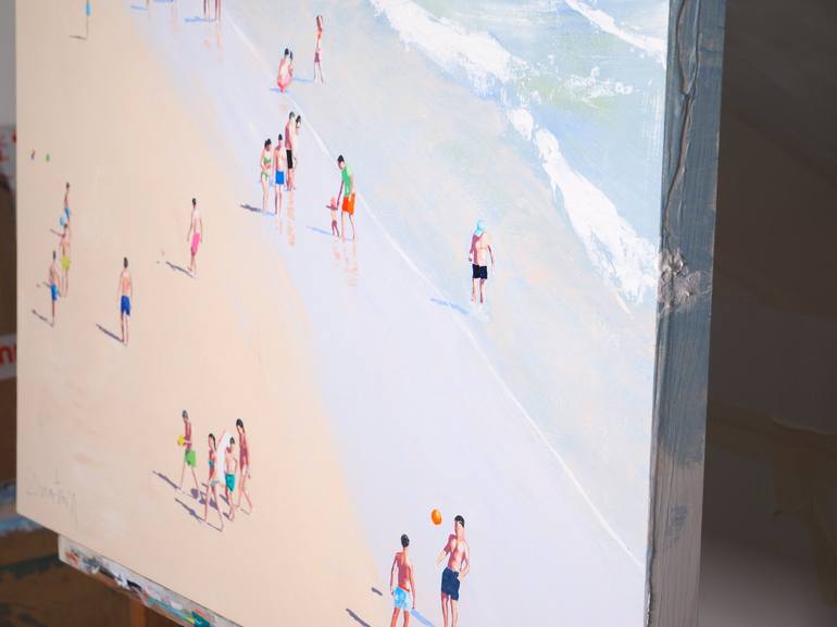 Original Beach Painting by Carlos Martín