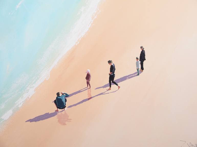 Original Contemporary Beach Painting by Carlos Martín