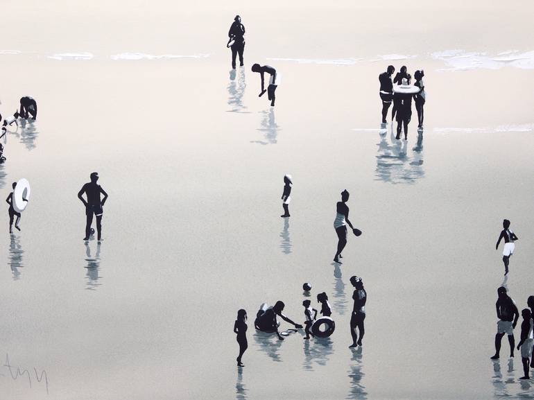 Original Contemporary Beach Painting by Carlos Martín