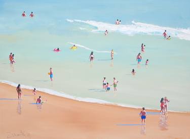 Original Figurative Beach Paintings by Carlos Martín