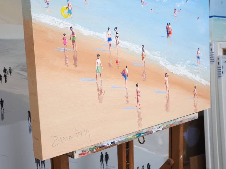 Original Beach Painting by Carlos Martín