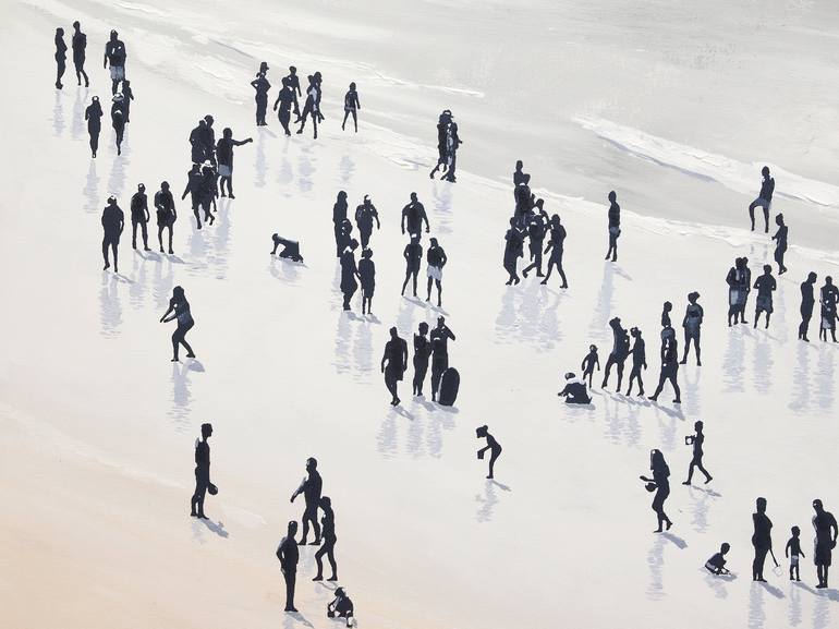 Original Contemporary Beach Painting by Carlos Martín