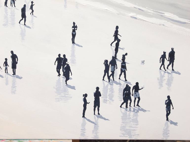 Original Contemporary Beach Painting by Carlos Martín