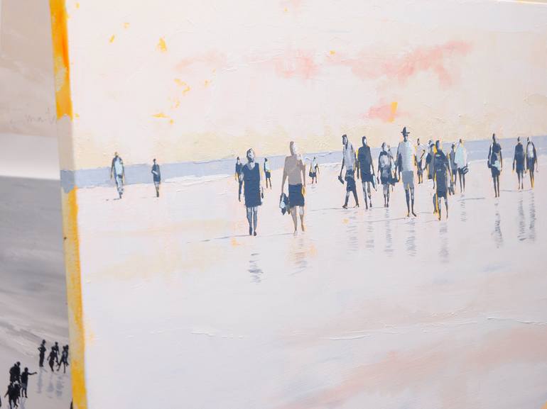 Original Figurative Beach Painting by Carlos Martín