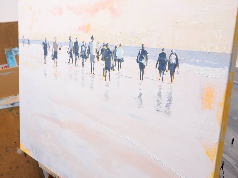 Original Beach Painting by Carlos Martín