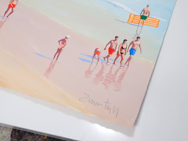 Original Beach Painting by Carlos Martín