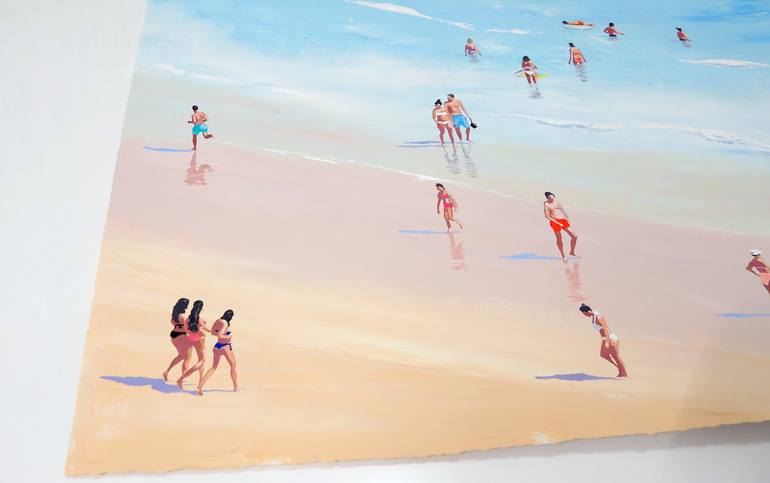 Original Beach Painting by Carlos Martín