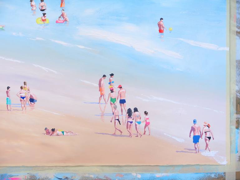 Original Beach Painting by Carlos Martín