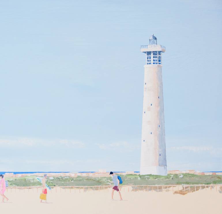 Original Beach Painting by Carlos Martín