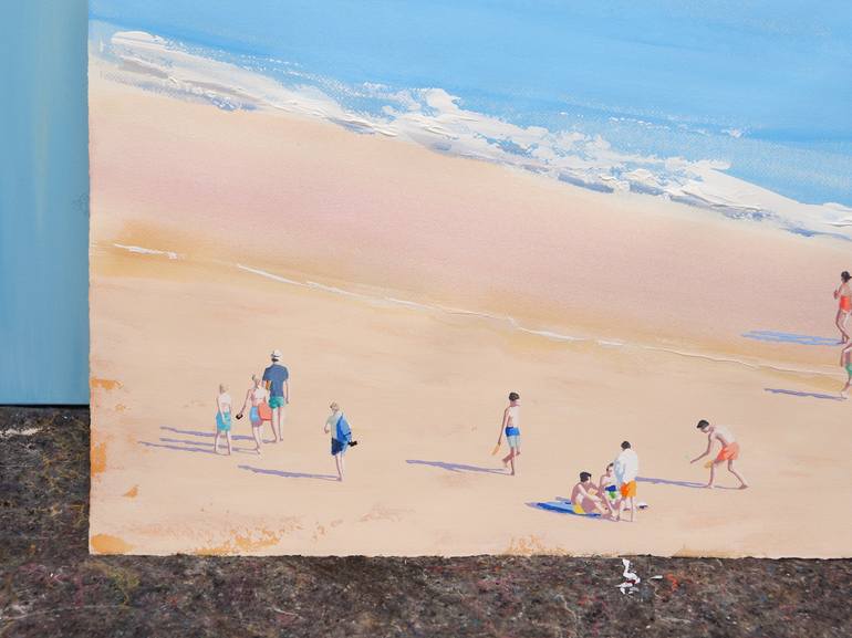 Original Contemporary Beach Painting by Carlos Martín