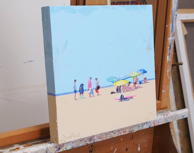 Original Beach Painting by Carlos Martín