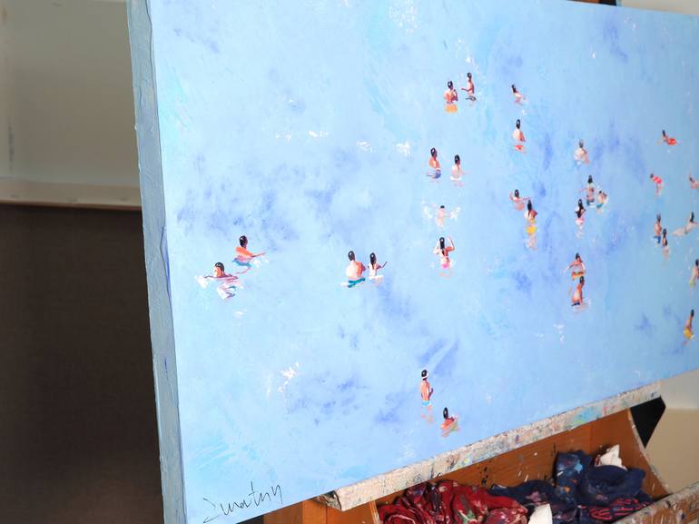 Original Beach Painting by Carlos Martín