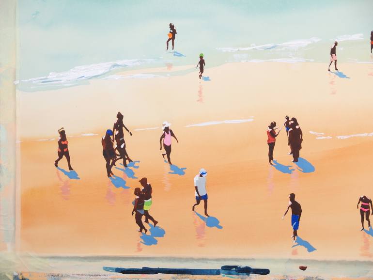Original Contemporary Beach Painting by Carlos Martín