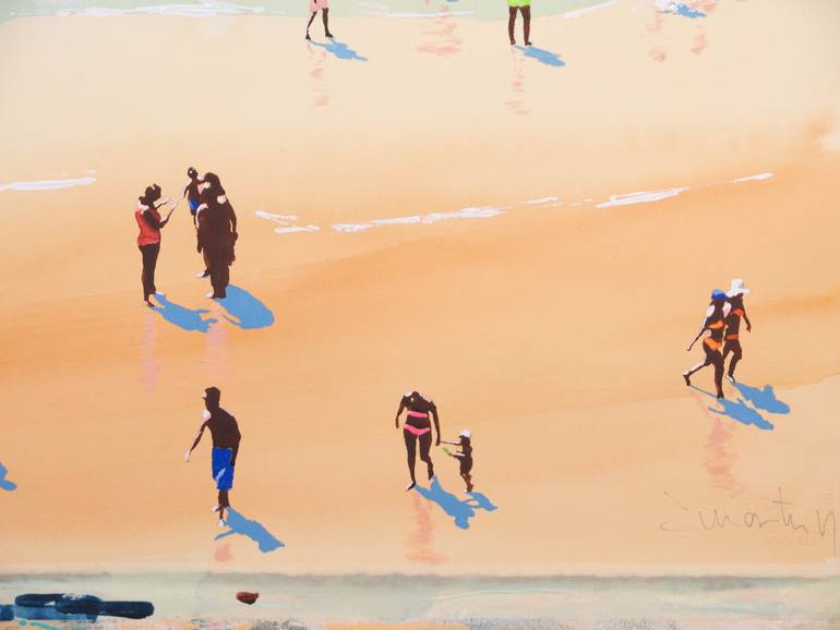 Original Contemporary Beach Painting by Carlos Martín