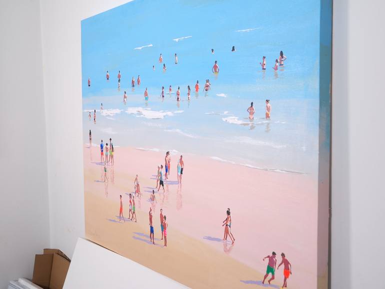 Original Beach Painting by Carlos Martín