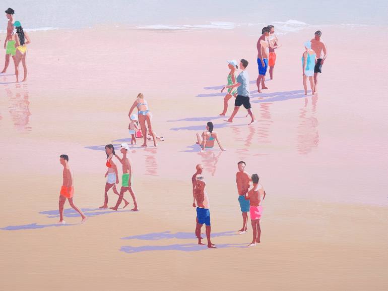 Original Contemporary Beach Painting by Carlos Martín