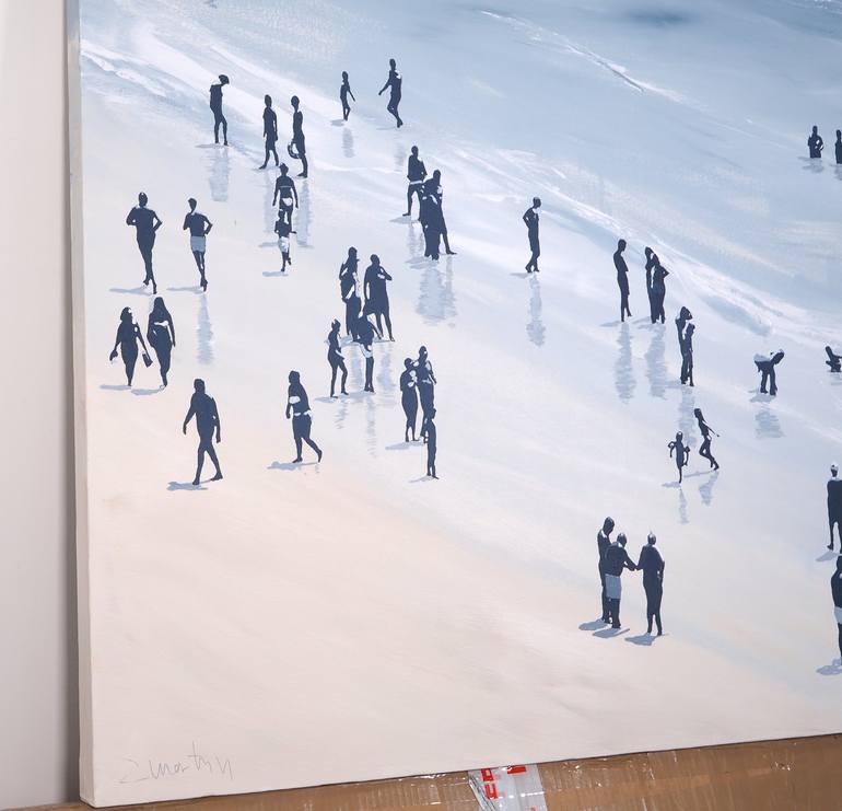 Original Contemporary Beach Painting by Carlos Martín