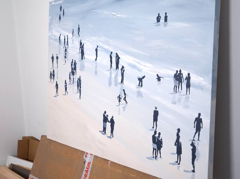 Original Beach Painting by Carlos Martín