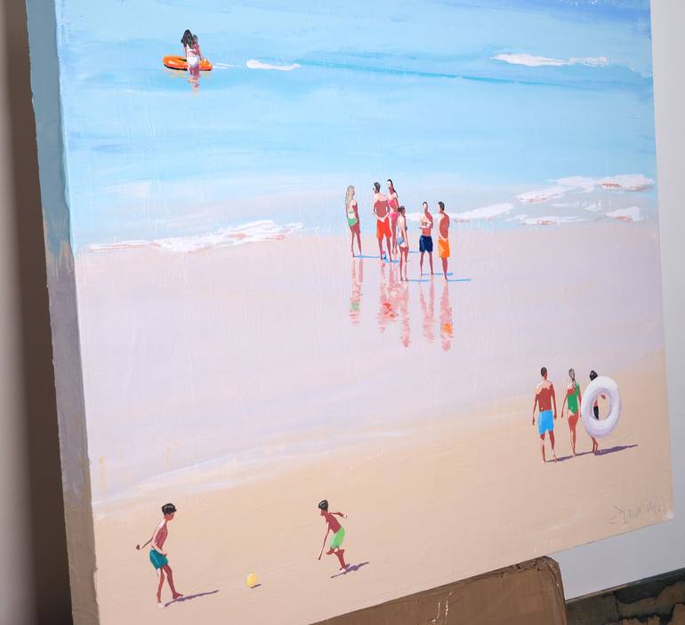 Original Beach Painting by Carlos Martín