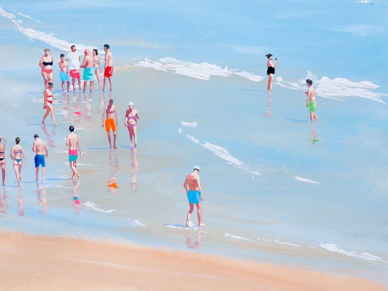 Original Contemporary Beach Painting by Carlos Martín