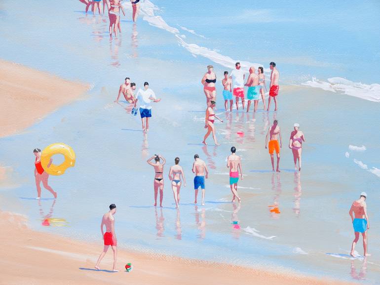 Original Contemporary Beach Painting by Carlos Martín