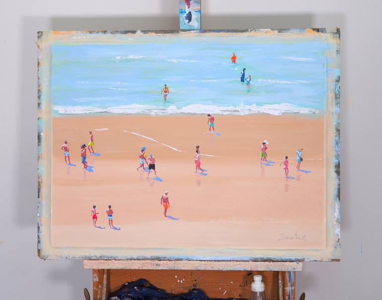 Original Contemporary Beach Painting by Carlos Martín