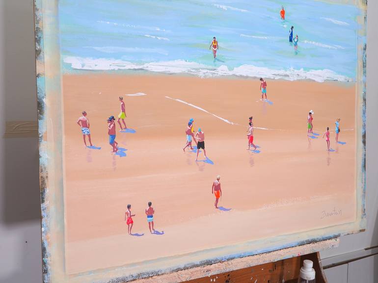 Original Beach Painting by Carlos Martín