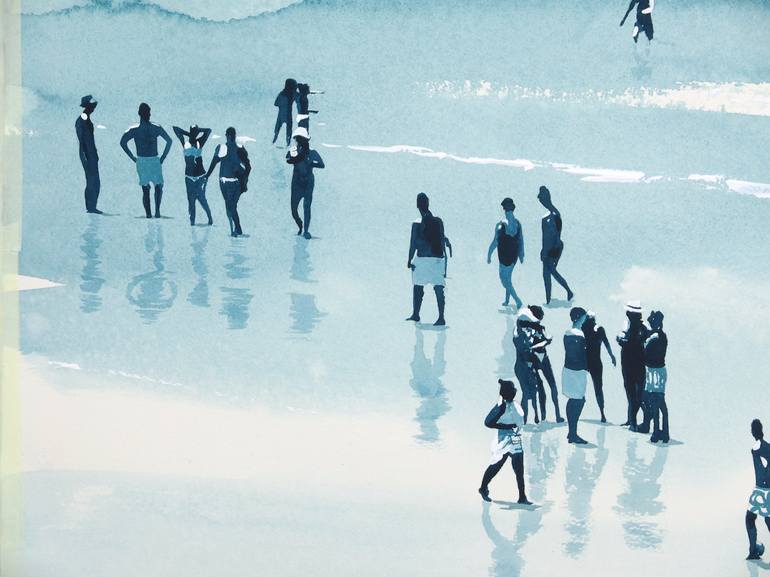 Original Contemporary Beach Painting by Carlos Martín