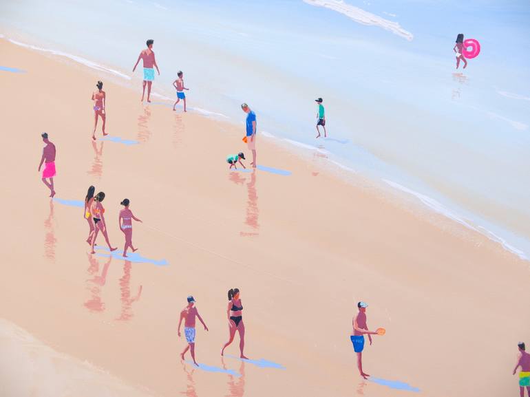 Original Beach Painting by Carlos Martín