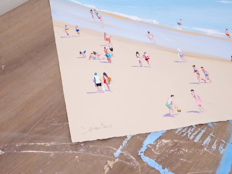Original Contemporary Beach Painting by Carlos Martín