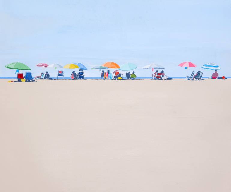 Original Beach Painting by Carlos Martín