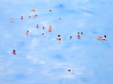 Original Figurative Beach Paintings by Carlos Martín