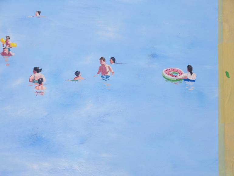 Original Contemporary Beach Painting by Carlos Martín