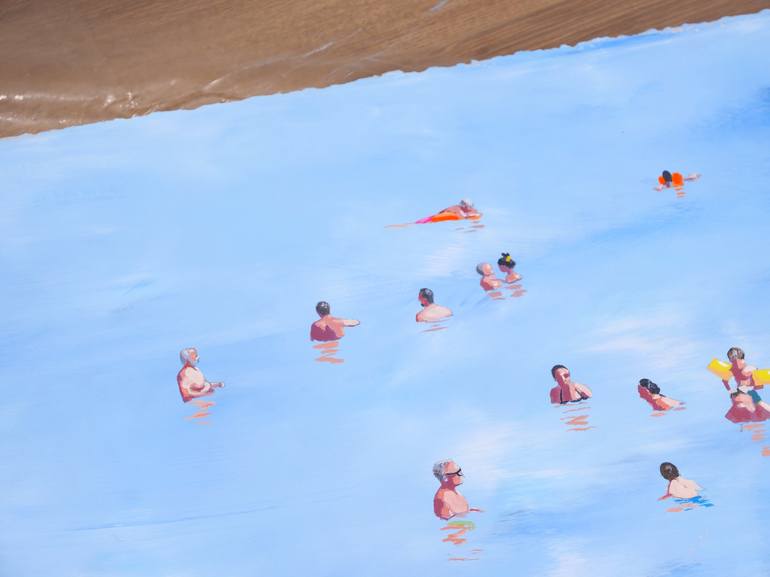 Original Contemporary Beach Painting by Carlos Martín