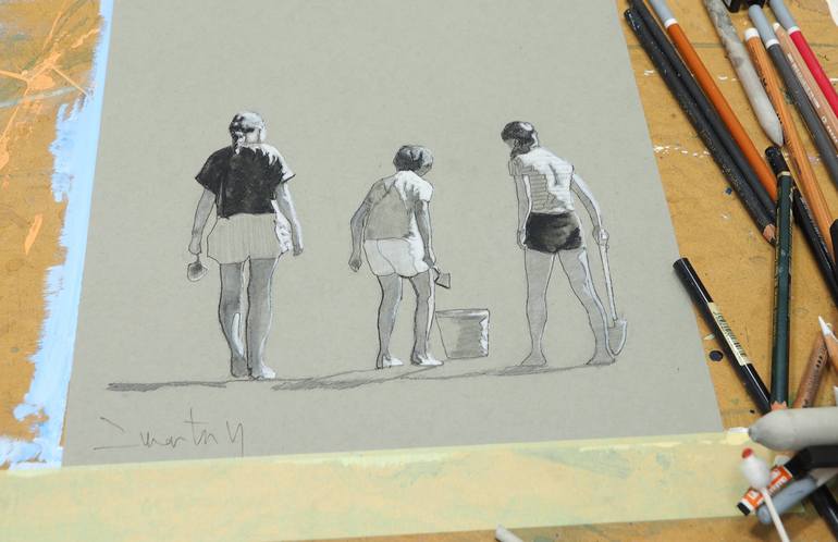 Original Figurative Kids Drawing by Carlos Martín