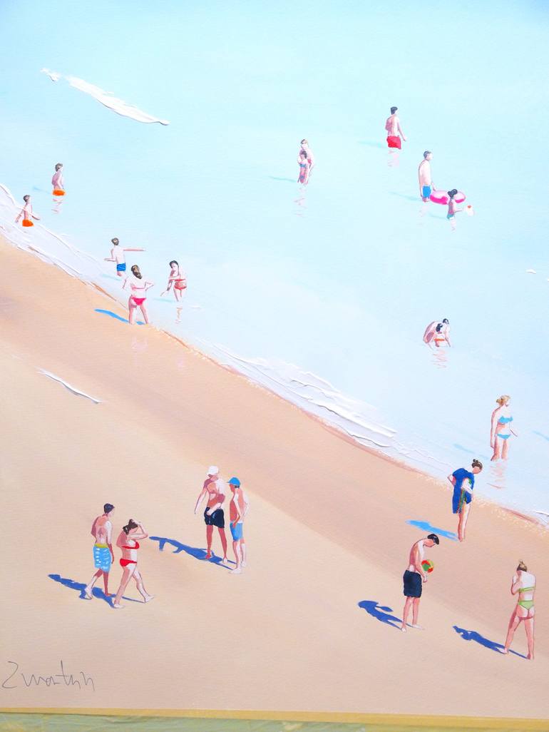 Original Beach Painting by Carlos Martín