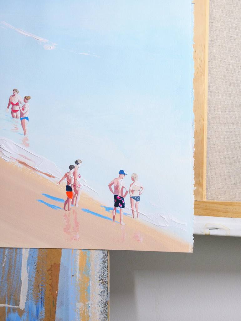 Original Contemporary Beach Painting by Carlos Martín