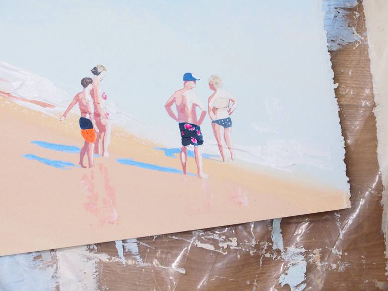 Original Contemporary Beach Painting by Carlos Martín